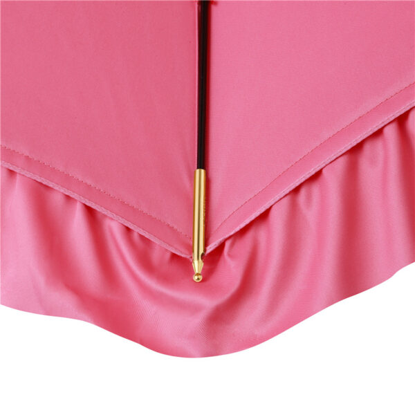 Fine bamboo curved long handle umbrella - Image 8