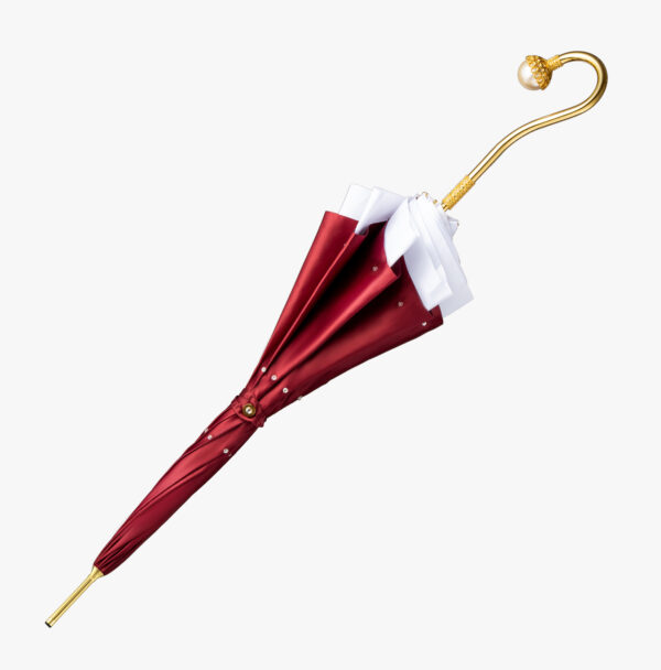 Amiti-semi-exquisite pearl elbow-long handle umbrella - Image 3