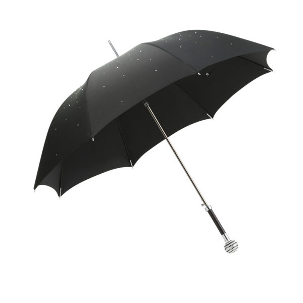 White black  star straight umbrella - Image 5