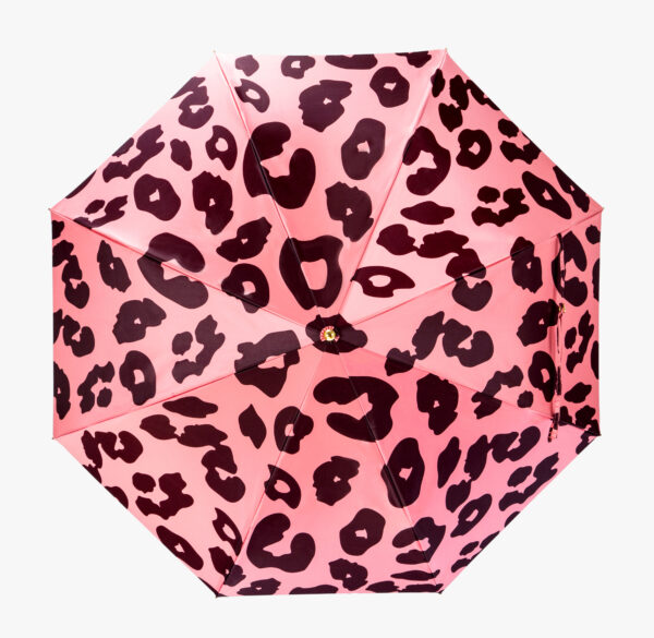 British short cat coral leopard print folding umbrella - Image 5