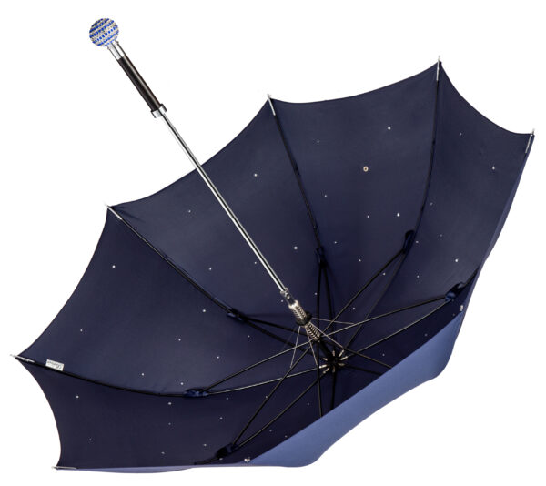 All over the sky-round ball full of diamonds-umbrella with long handle - Image 2
