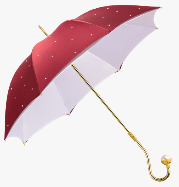 Amiti-semi-exquisite pearl elbow-long handle umbrella - Image 2