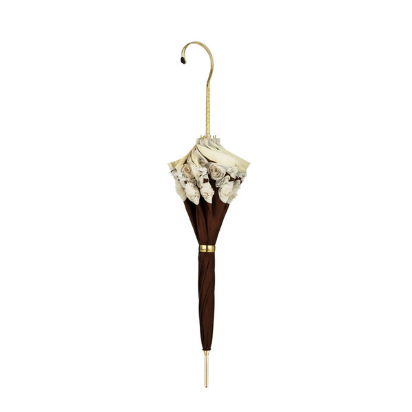 Double rose lace umbrella by hand - Image 2
