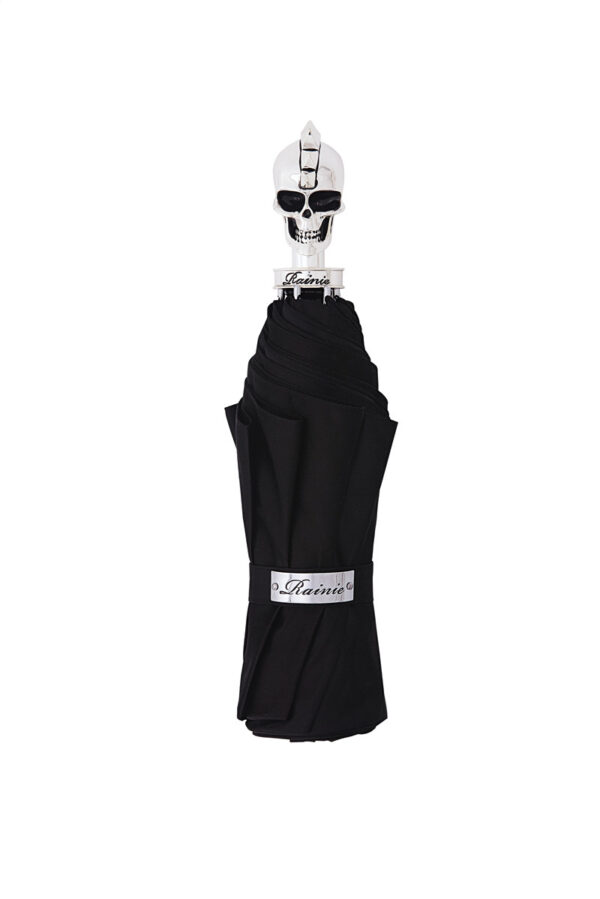 Three fold punk skull folding umbrella