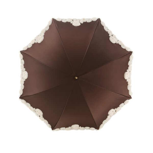 Double rose lace umbrella by hand - Image 3