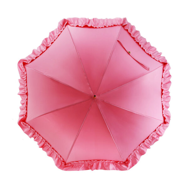 Fine bamboo curved long handle umbrella - Image 7