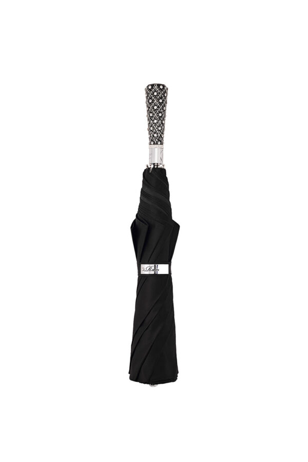Black leaf scepter folding umbrella - Image 3