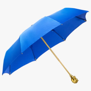 Sapphire blue small horse head folding umbrella