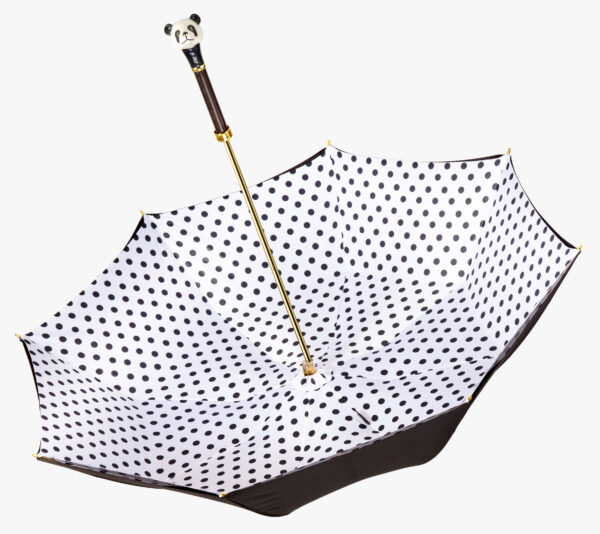 Panda-White Wave Point-Long Handle Umbrella - Image 4