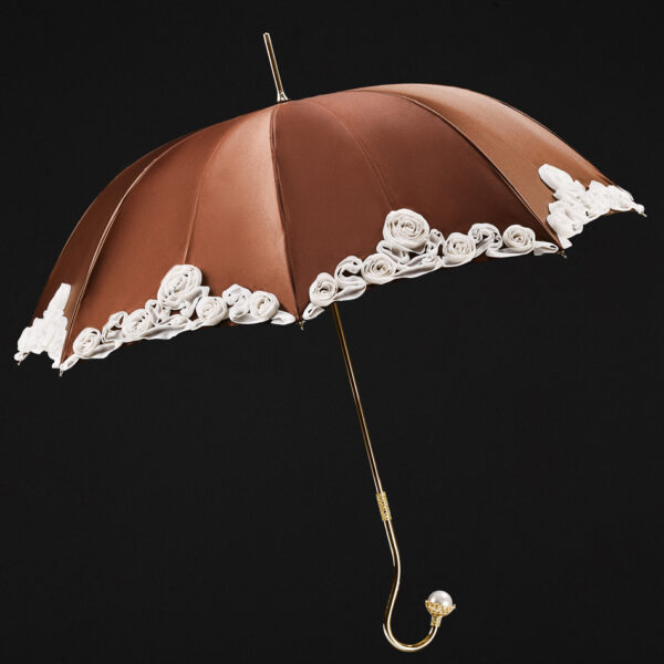 white pearl handmade umbrella-Daphne - Image 2
