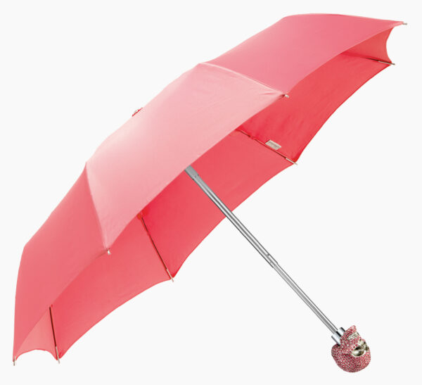 Camellia powder-diamond head up skull-folding umbrella - Image 2