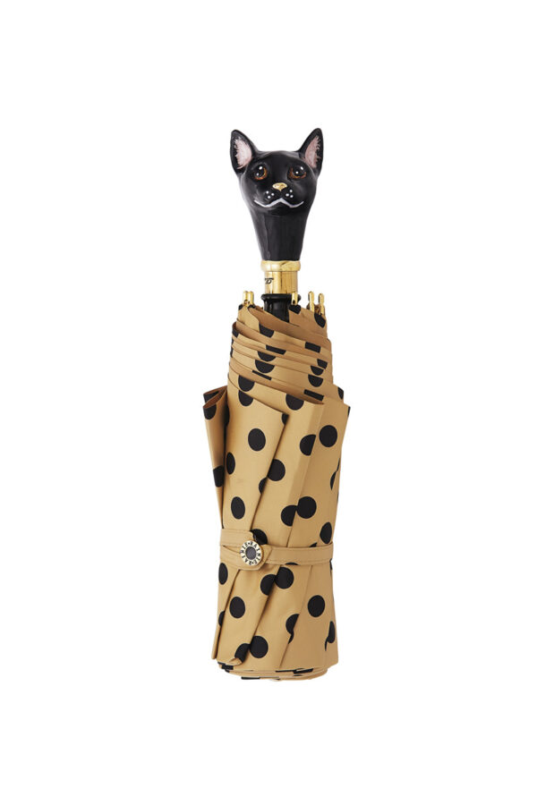 Black spot cat folding umbrella - Image 2