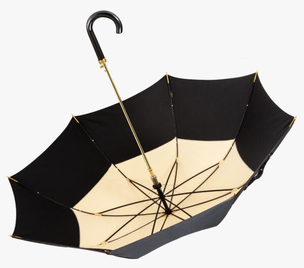 Haili-copper car black bright elbow-long handle umbrella - Image 5