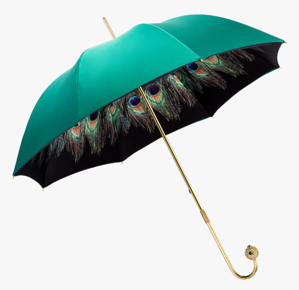 Emerald green elbow exquisite double umbrella - Image 2