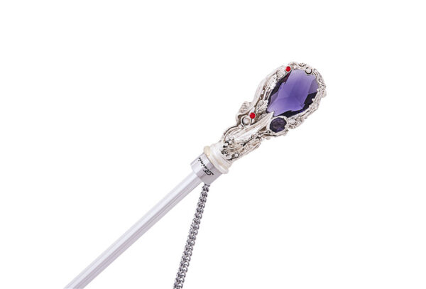 Purple stone folding umbrella - Image 3