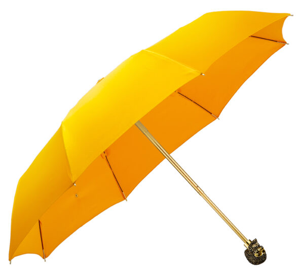 Moon Yellow-Diamond Head Up Skull-Folding Umbrella - Image 2