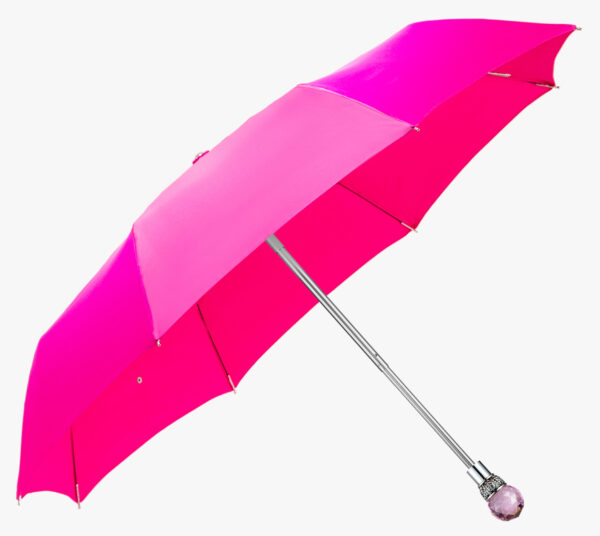Pink Crystal-Peony Red-Folding Umbrella - Image 2