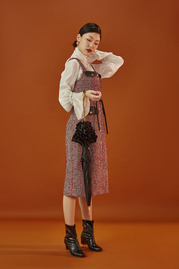 Copper chain straight shank 1 diamond Maggie lace double umbrella - Image 2