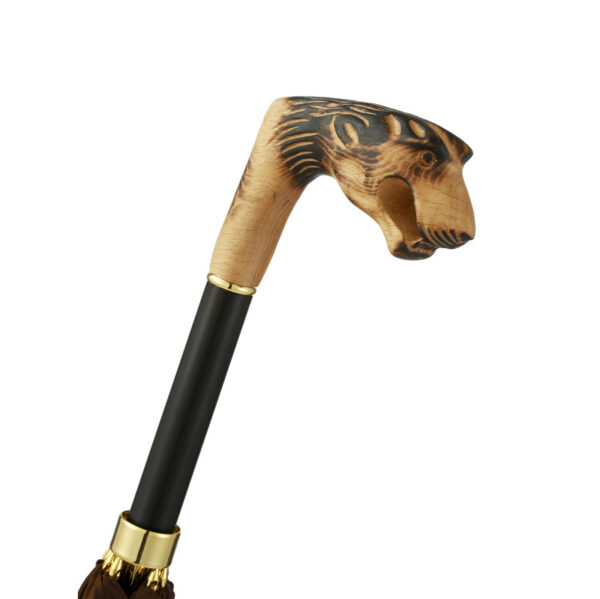 Wood leopard straight umbrella - Image 2