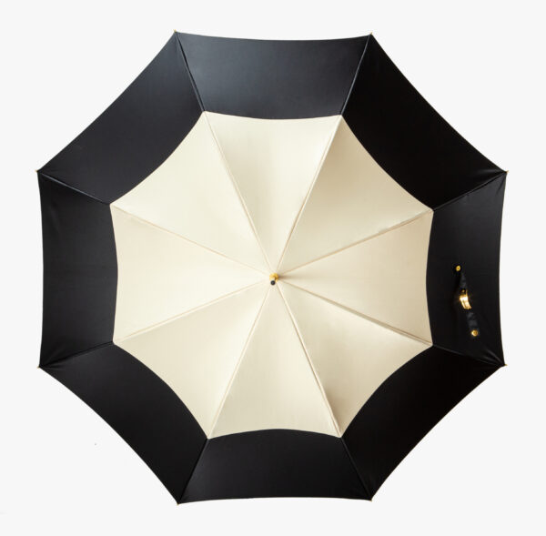 Haili-copper car black bright elbow-long handle umbrella - Image 3