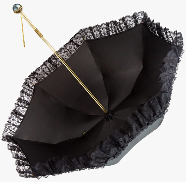 Maggie straight handle semi-exquisite pearl double umbrella - Image 3