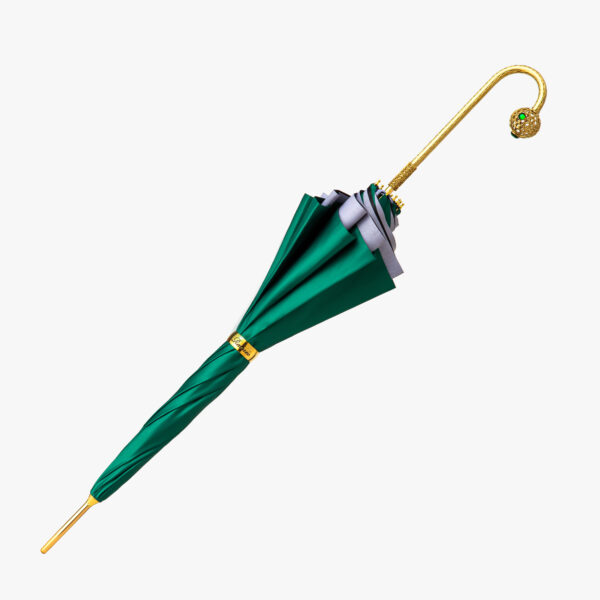 Emerald green elbow exquisite double umbrella - Image 4