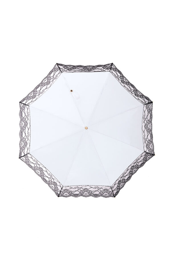 White jade lace folding umbrella - Image 5
