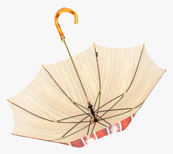 Amanda-Bronze car smooth rattan elbow-long handle umbrella - Image 3