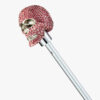 Camellia powder-diamond head up skull-folding umbrella