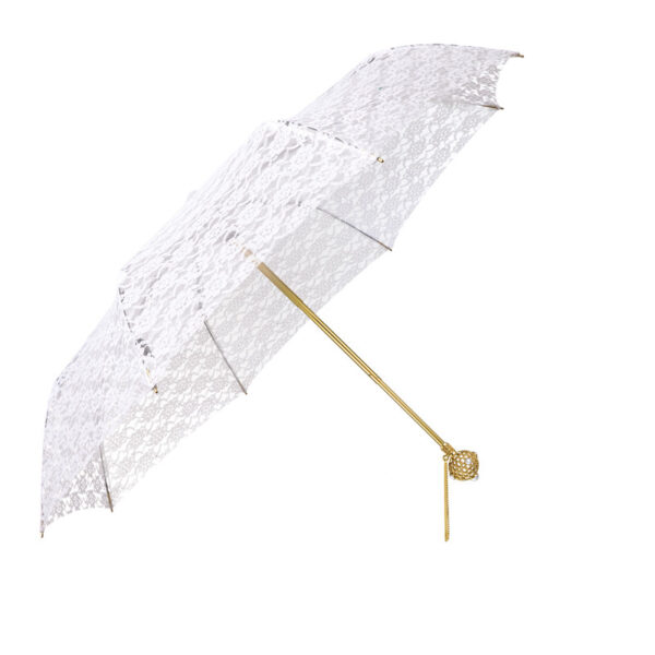 Blanche-Bud silk folding umbrella - Image 5