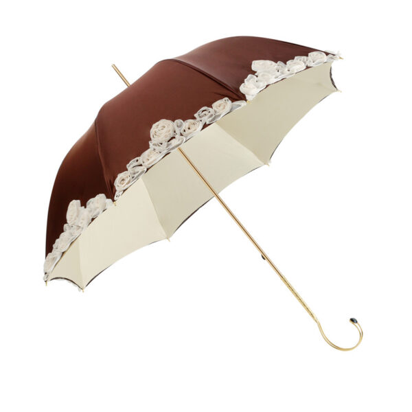 Double rose lace umbrella by hand - Image 5