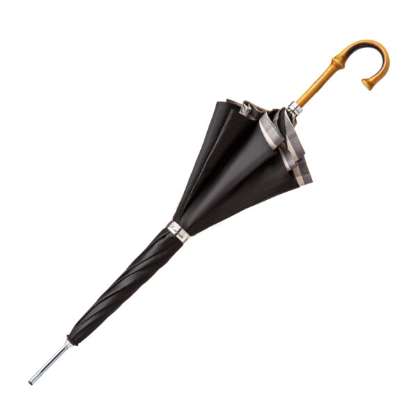 Stripe-Lohan Bamboo Double Umbrella - Image 3