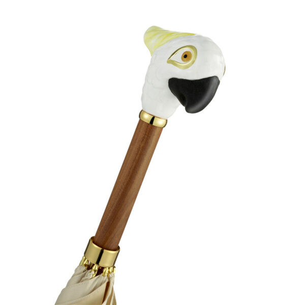 The white parrot straight shank umbrella - Image 2