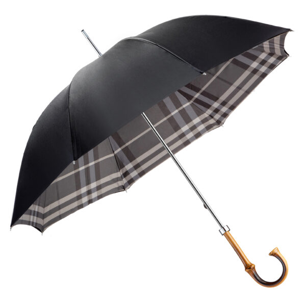 Stripe-Lohan Bamboo Double Umbrella - Image 2