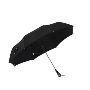 Rotating diamond folding umbrella