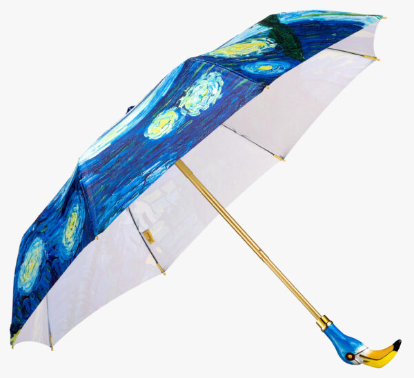 Flamingo-Starry Night-Folding Umbrella - Image 2