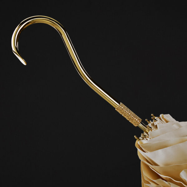 Rice white edge bent double umbrella - Image 7
