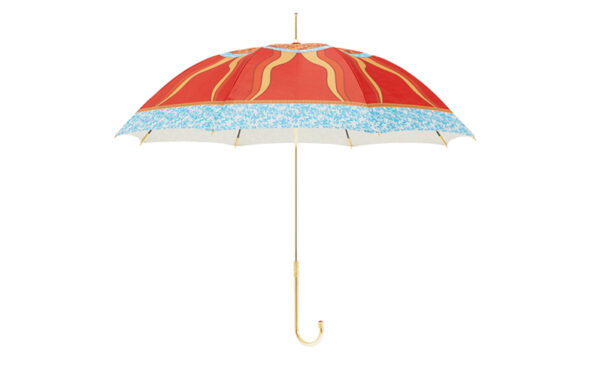 Bent sun umbrella