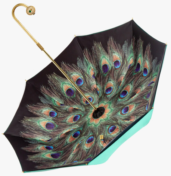 Emerald green elbow exquisite double umbrella - Image 3