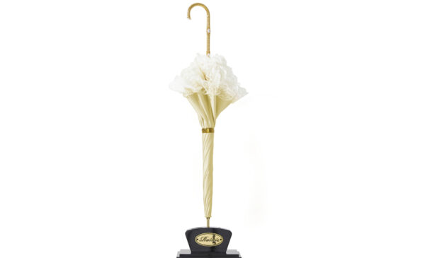 Curved handle three pearl umbrella - Image 3