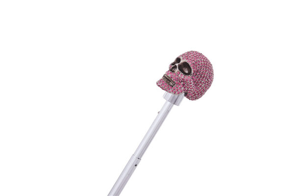 The pink diamond skull folding umbrella - Image 2