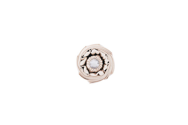 White pearl folding umbrella - Image 7