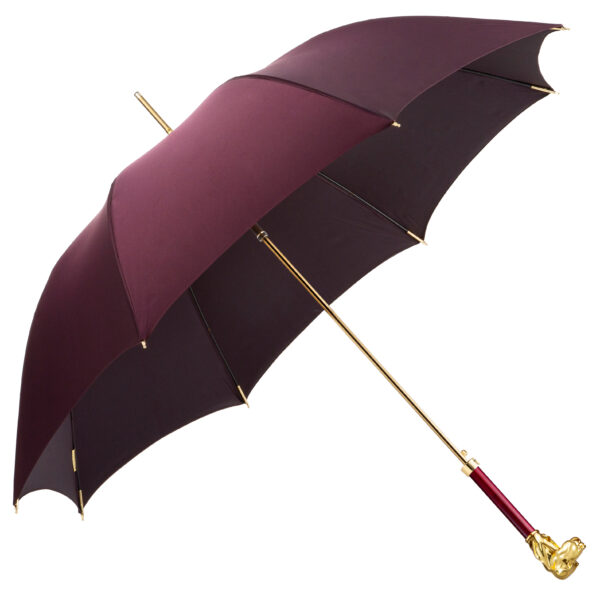 Pug-Crimson Lip Red-Long Handle Umbrella - Image 2
