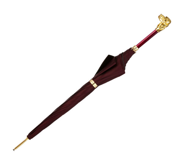 Pug-Crimson Lip Red-Long Handle Umbrella - Image 3