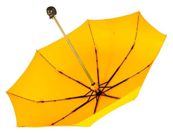 Moon Yellow-Diamond Head Up Skull-Folding Umbrella - Image 5