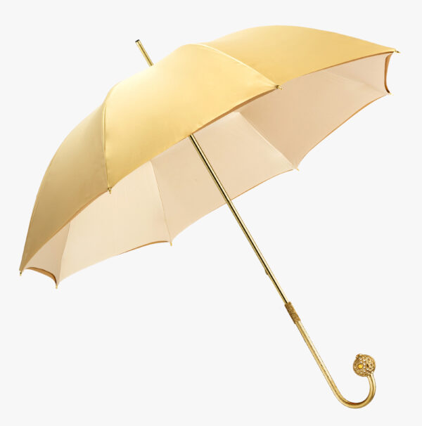 Moon yellow-exquisite bend-umbrella with long handle - Image 2