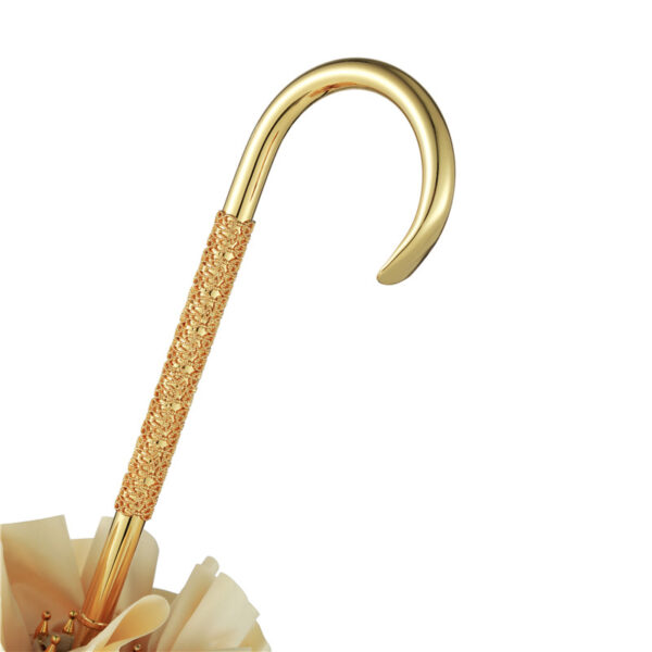 Rice white edge bent double umbrella - Image 4