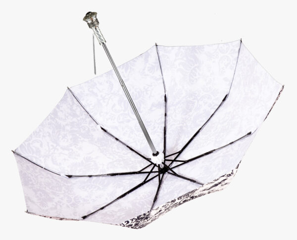 Three-fold carved hollow flower folding umbrella - Image 2