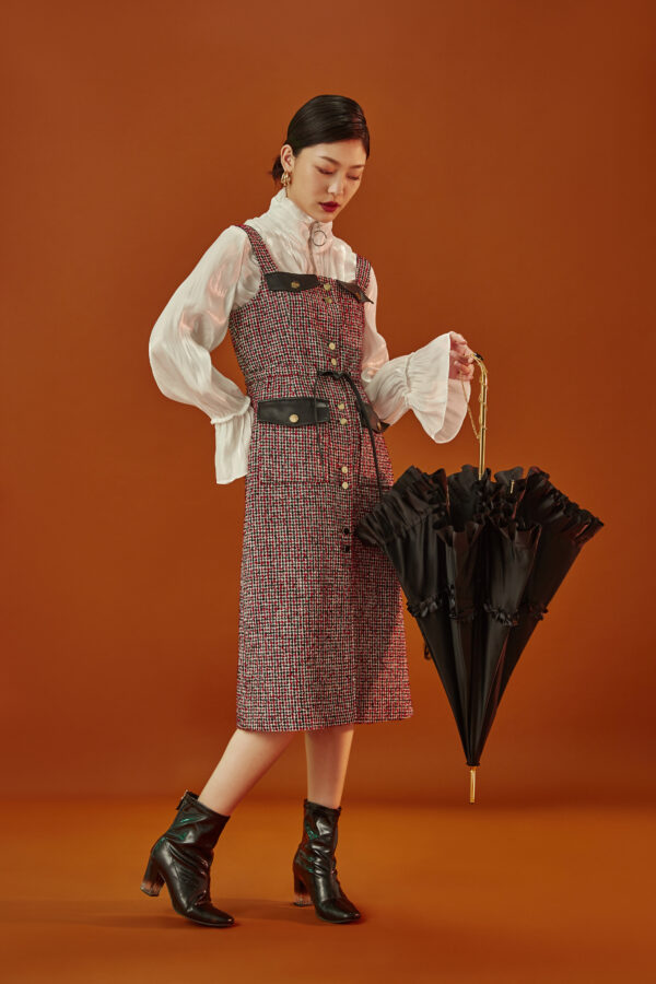 Copper chain straight shank 1 diamond Maggie lace double umbrella - Image 3