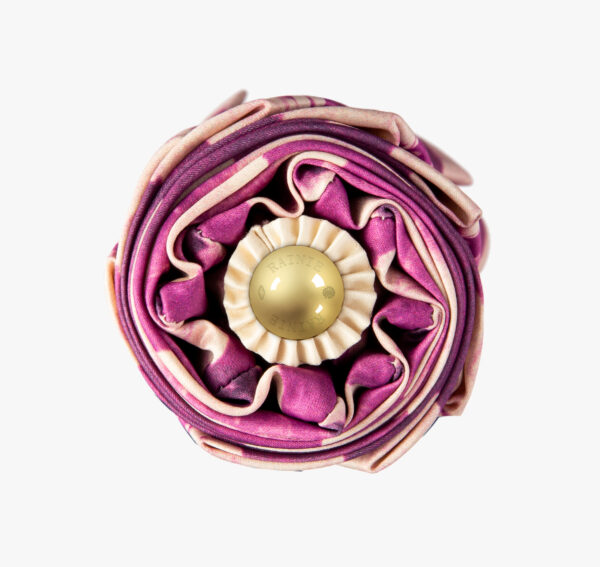 Delicate ball purple wood cotton folding umbrella - Image 2